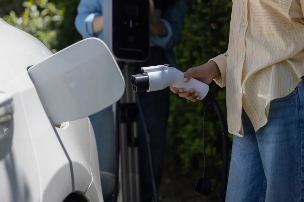 Professional home EV charger - sleek wall-mounted charging solution